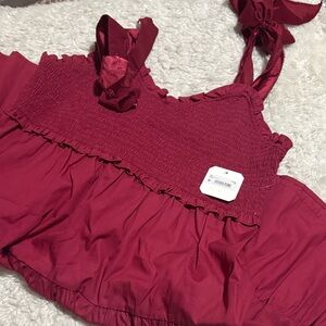 Altar’d State Red Smocked Dress